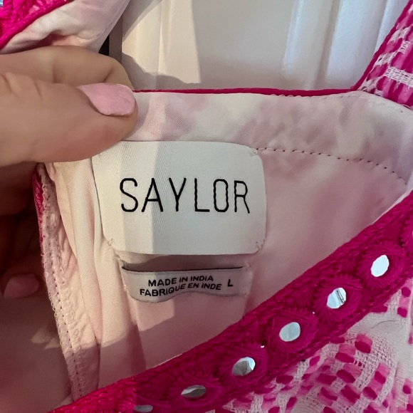 Darynda Dress in Fuchsia-SAYLOR - Picture 4 of 4